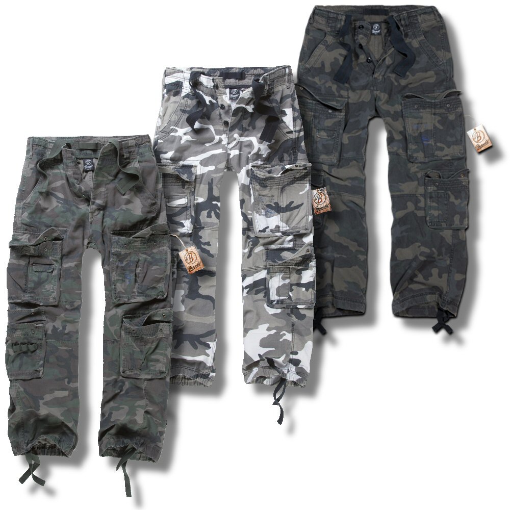 Brandit Pure Vintage Washed Combat Camo Pants Adaptor Clothing